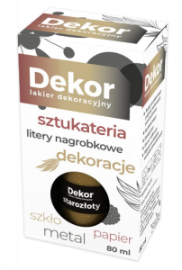 Lakier Dekoracyjny DEKOR 80ml STAROZŁOTY