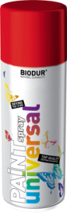 SPRAY Farba BIODUR 400ml CZERWONY RAL 3000