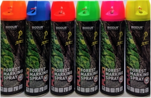 SPRAY Farba do znakowania drzew 6 SZTUK 