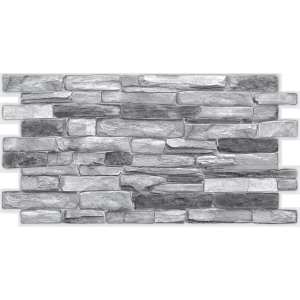 Panele ścienne  kafelki PCV cegła szara KAMIEŃ ŁUPEK 02422