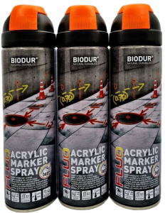 SPRAY Farba Geodezyjna / LEŚNA do znakow 3 szt POMARAŃCZOWY