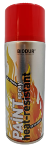 SPRAY farba Na Wysokie Temperatury BIODUR 400ml CZERWONA
