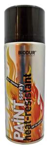 SPRAY FARBA Na Wysokie Temperatury  BIODUR 400ml  CZARNA