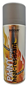 SPRAY farba Na Wysokie Temperatury BIODUR 400ml SZARY