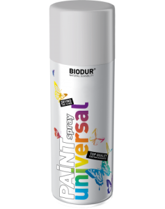 SPRAY Emalia Uniwersalna BIODUR 400ml RAL9022 CIEMNY SREBRNY