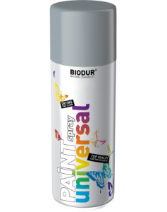 SPRAY Emalia Uniwersalna BIODUR 400ml RAL7046 SZARY CIEMNIEJSZY 