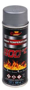 Spray Farba żaroodporna Aluminium SZARA Champion 400 ml