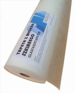 Tapeta z włókna szklanego z ATESTEM - VLIES J 25m x 1m gładka(02931)
