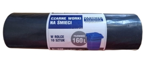 Worki Na Śmieci 160 litrów rolka 10 szt 