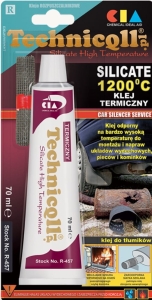 Klej termiczny 1200 stopni 70ml do tłumików pieców kominków 22777