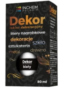 Lakier Dekoracyjny DEKOR 80ml BIAŁY