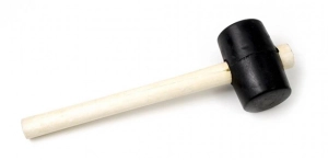 Młotek gumowy 55 mm 350 g z drewnianą rączką do kostki brukowej TOOLS